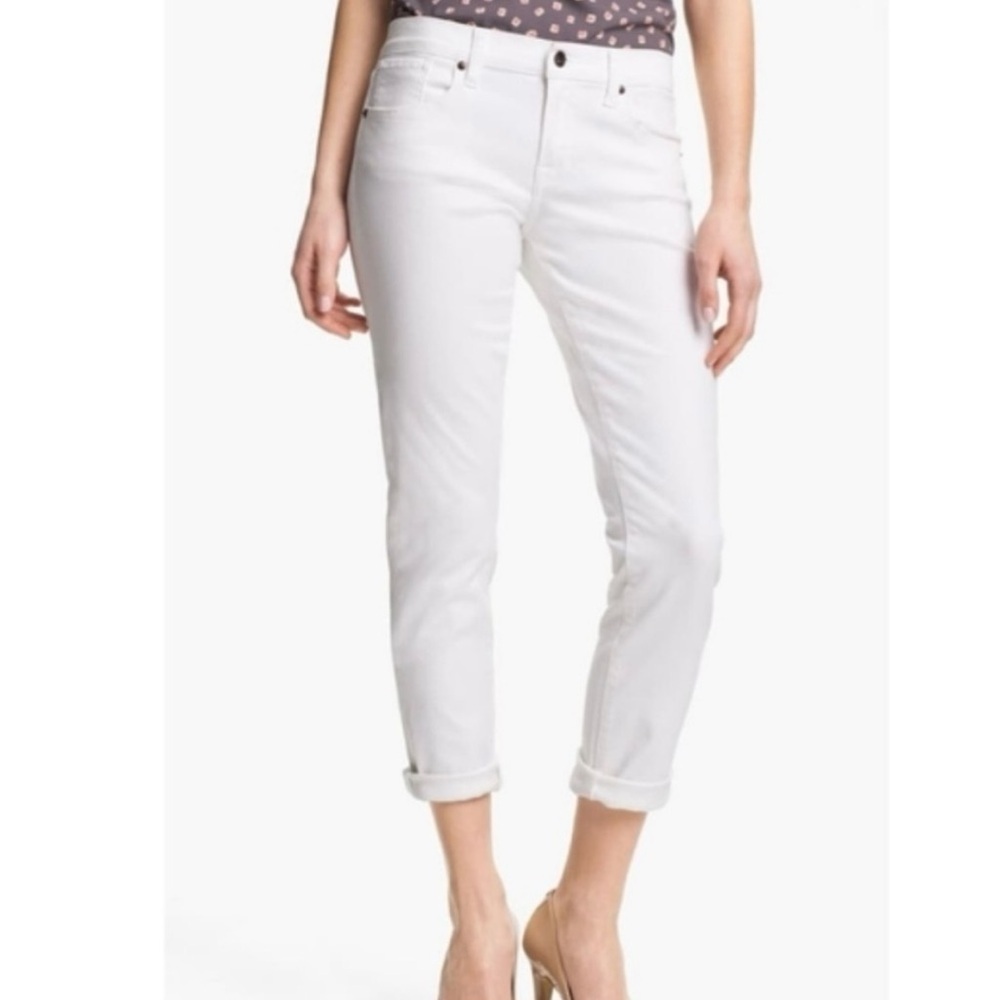 Lucky Brand Sienna Weekender Crop White Jeans Size 25 or 0